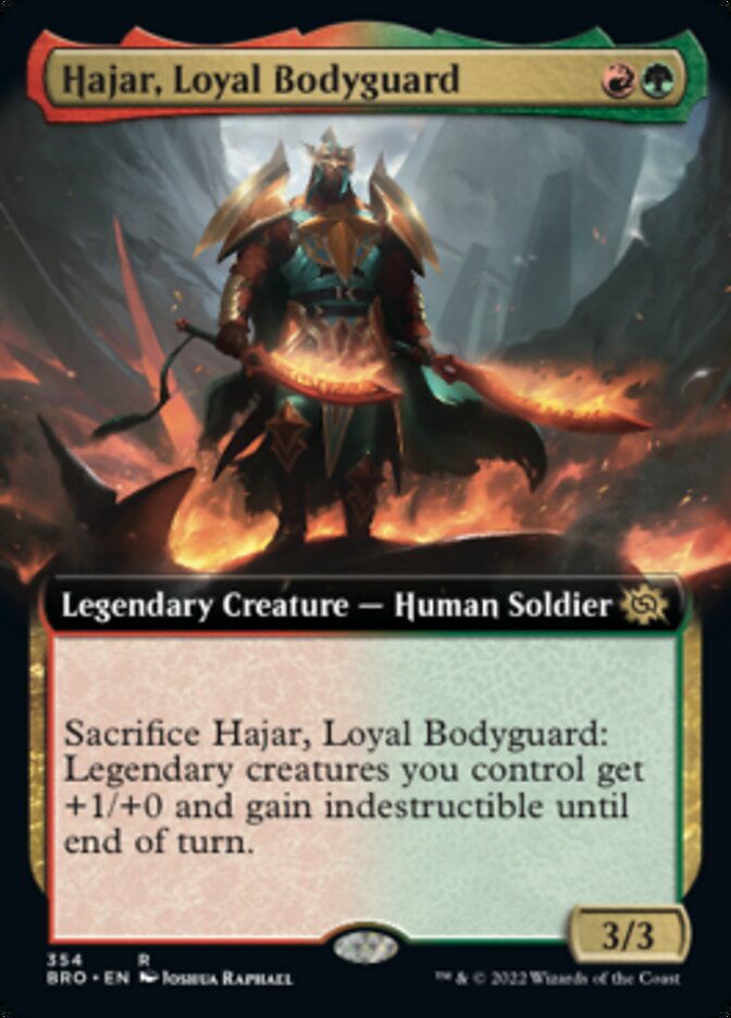 Hajar, Loyal Bodyguard (Extended Art) [The Brothers' War] | Webway Games
