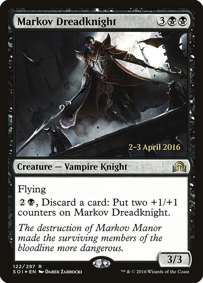 Markov Dreadknight (Prerelease) [Shadows over Innistrad Prerelease Promos] | Webway Games
