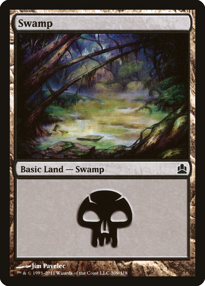 Swamp (#309) [Commander 2011] | Webway Games