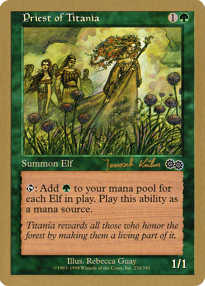 Priest of Titania (Janosch Kuhn) [World Championship Decks 2000] | Webway Games