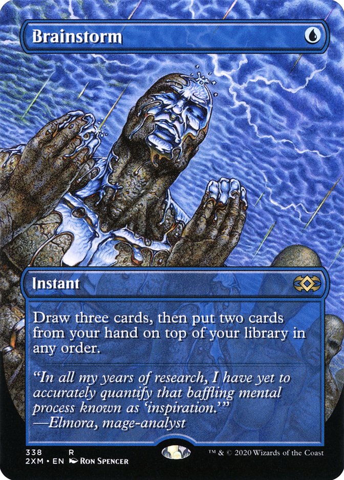 Brainstorm (Borderless) [Double Masters] | Webway Games