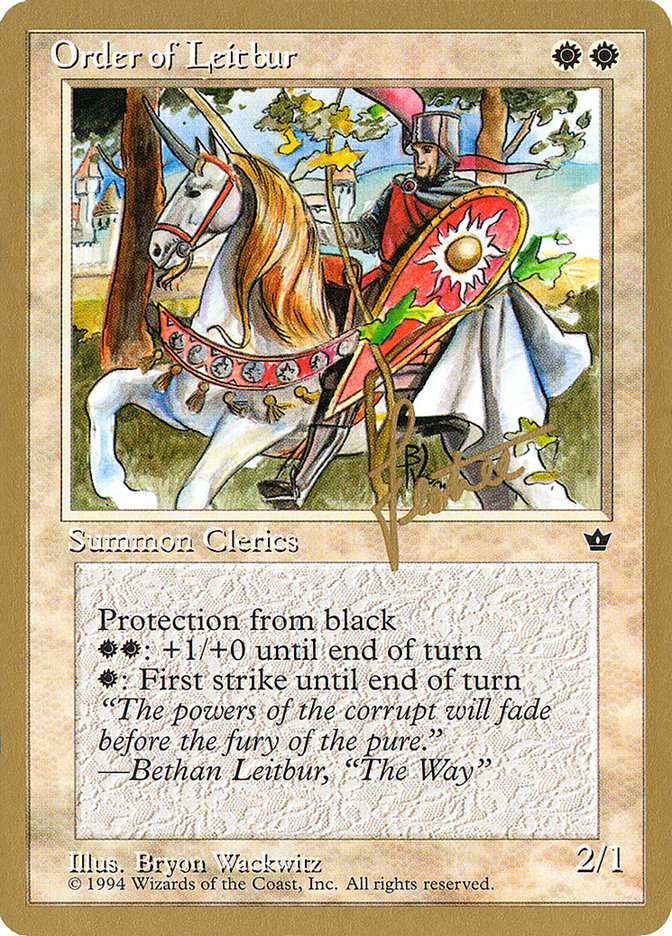 Order of Leitbur (Male) (Bertrand Lestree) [Pro Tour Collector Set] | Webway Games