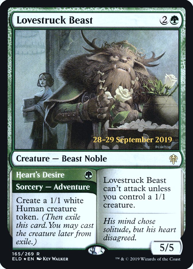 Lovestruck Beast // Heart's Desire  [Throne of Eldraine Prerelease Promos] | Webway Games