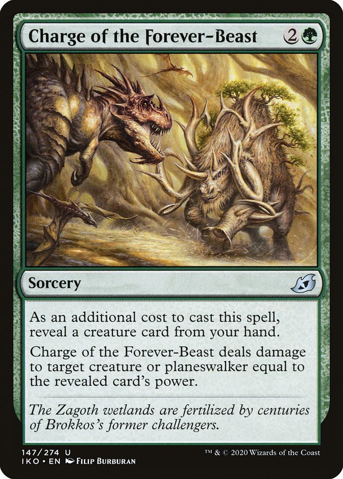 Charge of the Forever-Beast [Ikoria: Lair of Behemoths] | Webway Games