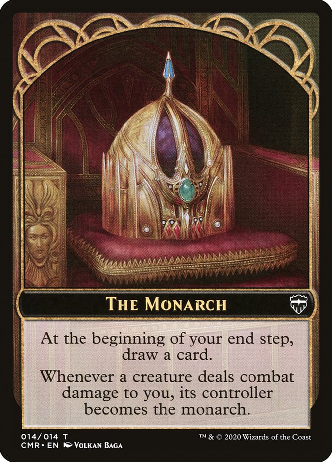 Elf Warrior // The Monarch Token [Commander Legends Tokens] | Webway Games