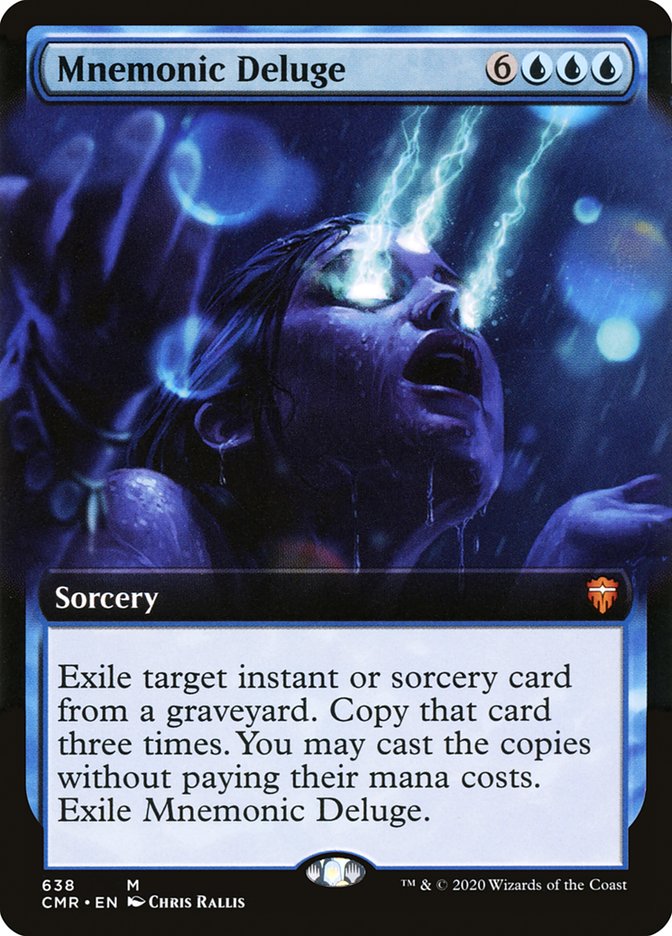 Mnemonic Deluge (Extended Art) [Commander Legends] | Webway Games