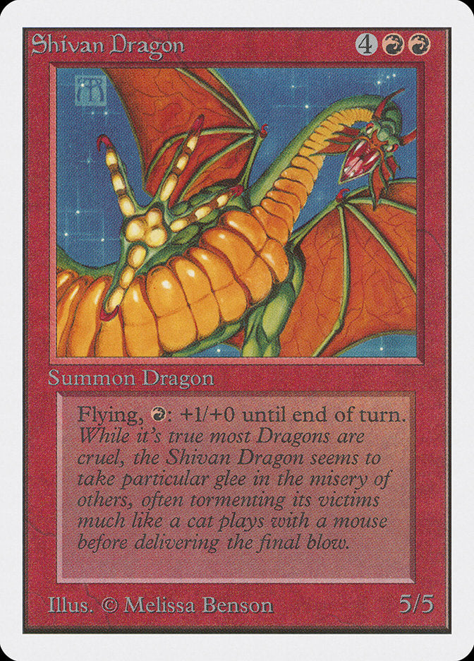Shivan Dragon [Unlimited Edition] | Webway Games