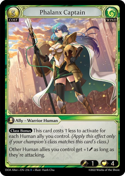 Phalanx Captain (216) [Dawn of Ashes: Alter Edition] | Webway Games