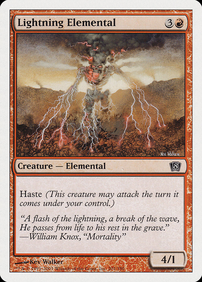 Lightning Elemental [Eighth Edition] | Webway Games