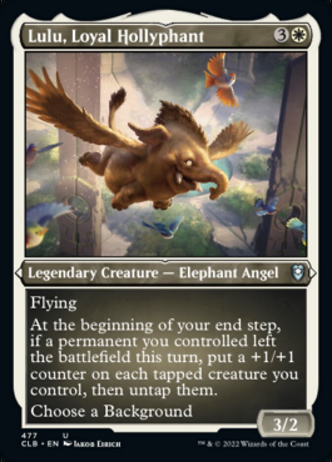 Lulu, Loyal Hollyphant (Foil Etched) [Commander Legends: Battle for Baldur's Gate] | Webway Games