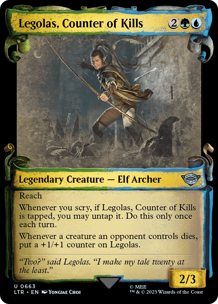 Legolas, Counter of Kills [The Lord of the Rings: Tales of Middle-Earth Showcase Scrolls] | Webway Games