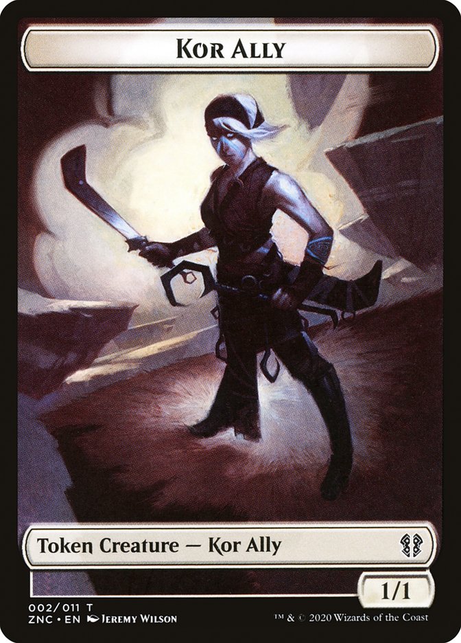 Bird // Kor Ally Double-sided Token [Zendikar Rising Commander Tokens] | Webway Games