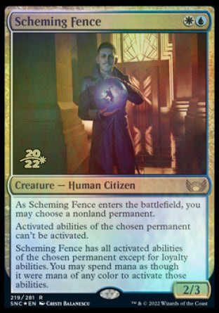 Scheming Fence [Streets of New Capenna Prerelease Promos] | Webway Games