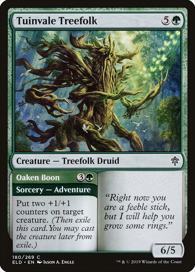 Tuinvale Treefolk // Oaken Boon [Throne of Eldraine] | Webway Games