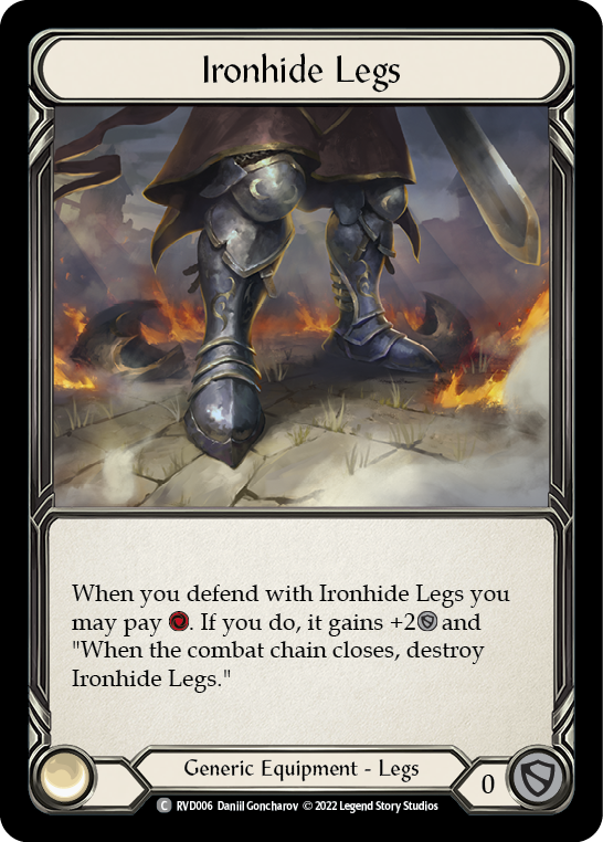 Ironhide Legs [RVD006] (Classic Battles: Rhinar vs Dorinthea)  Rainbow Foil | Webway Games