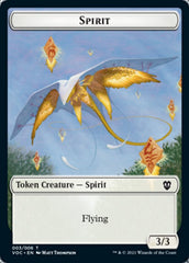 Spirit (003) // Thopter Double-sided Token [Innistrad: Crimson Vow Commander Tokens] | Webway Games