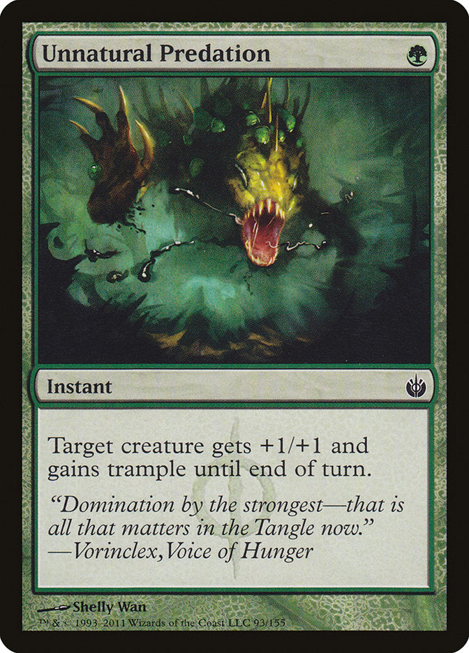Unnatural Predation [Mirrodin Besieged] | Webway Games