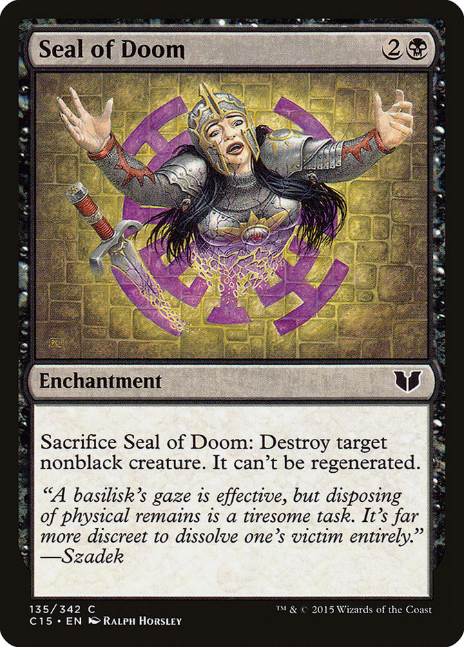 Seal of Doom [Commander 2015] | Webway Games