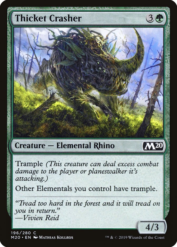Thicket Crasher [Core Set 2020] | Webway Games