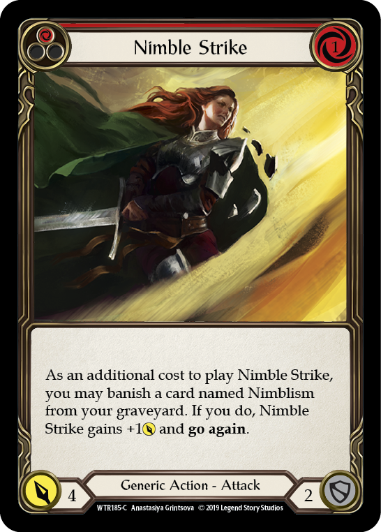 Nimble Strike (Red) [WTR185-C] Alpha Print Normal | Webway Games