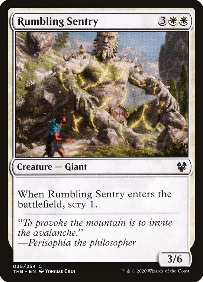 Rumbling Sentry [Theros Beyond Death] | Webway Games