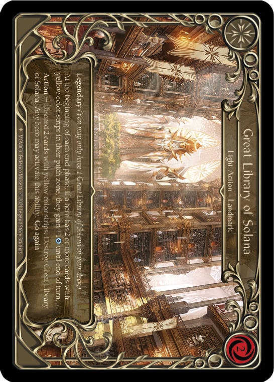 Great Library of Solana (Cold Foil) [MON000-CF] 1st Edition Cold Foil | Webway Games