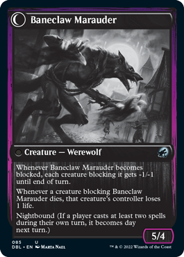 Baneblade Scoundrel // Baneclaw Marauder [Innistrad: Double Feature] | Webway Games