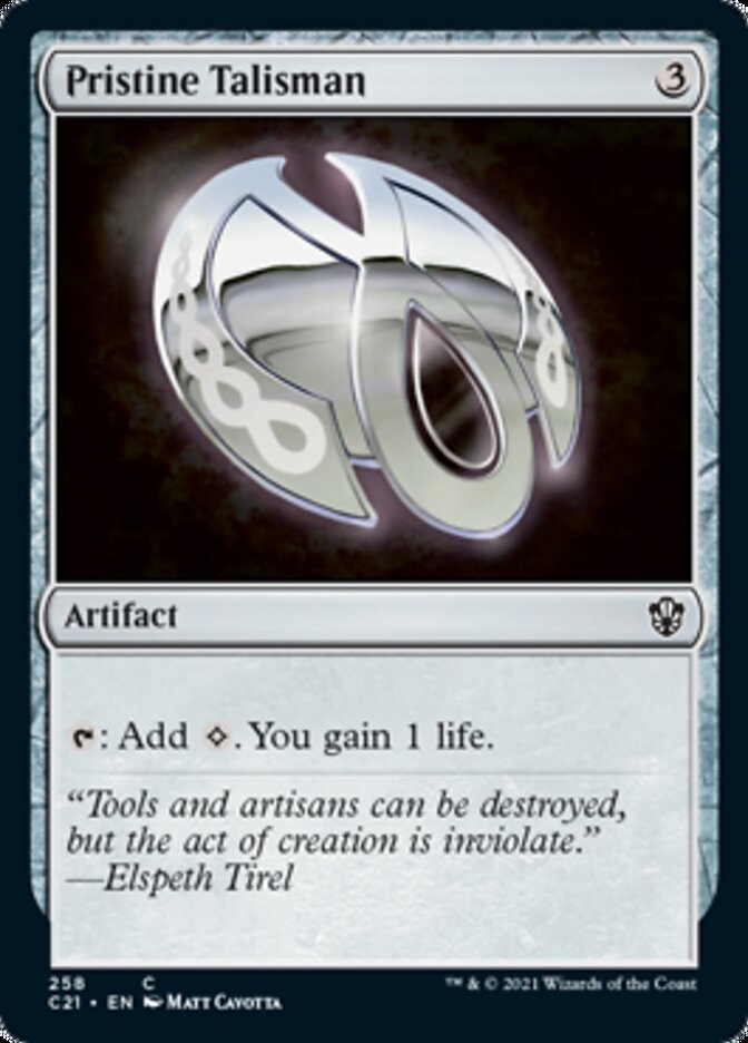 Pristine Talisman [Commander 2021] | Webway Games