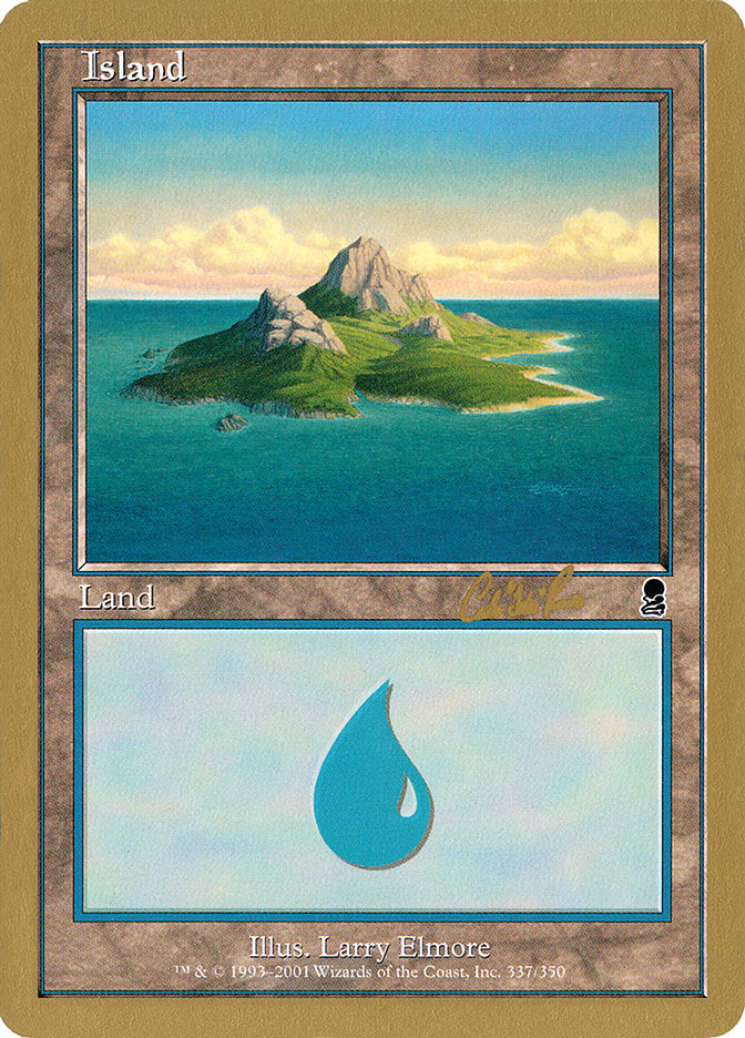 Island (cr337a) (Carlos Romao) [World Championship Decks 2002] | Webway Games