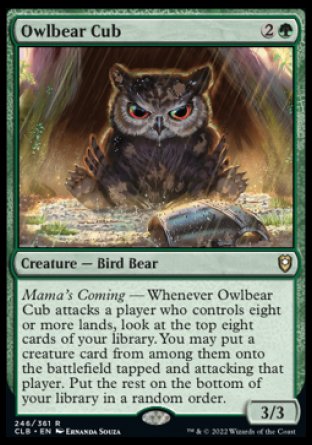 Owlbear Cub [Commander Legends: Battle for Baldur's Gate] | Webway Games