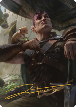 Minsc & Boo, Timeless Heroes Art Card (38) (Gold-Stamped Signature) [Commander Legends: Battle for Baldur's Gate Art Series] | Webway Games