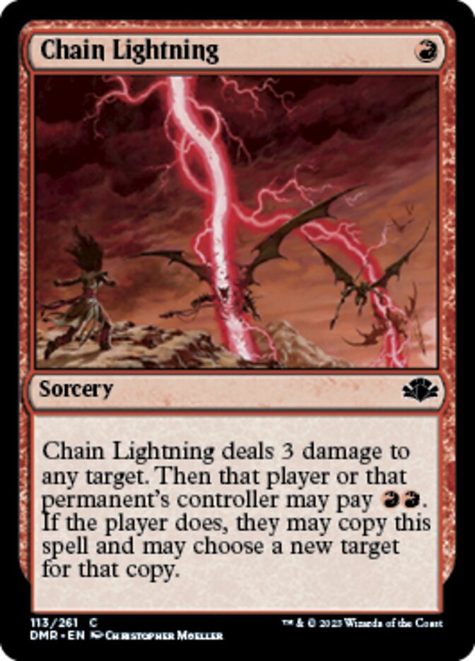 Chain Lightning [Dominaria Remastered] | Webway Games