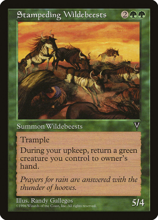 Stampeding Wildebeests [Visions] | Webway Games