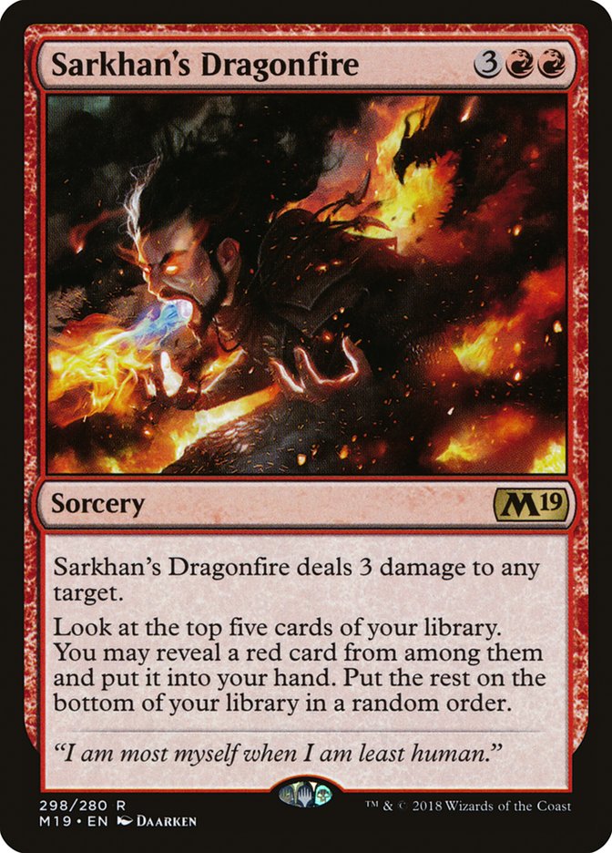 Sarkhan's Dragonfire [Core Set 2019] | Webway Games