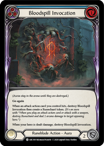 Bloodspill Invocation (Blue) [ARC108] Unlimited Rainbow Foil