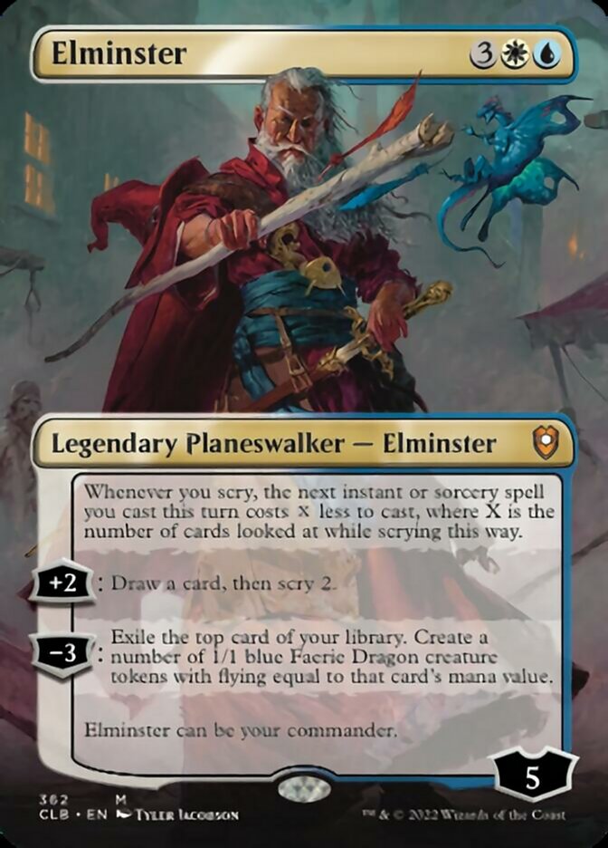 Elminster (Borderless) [Commander Legends: Battle for Baldur's Gate] | Webway Games