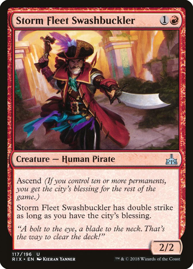 Storm Fleet Swashbuckler [Rivals of Ixalan] | Webway Games