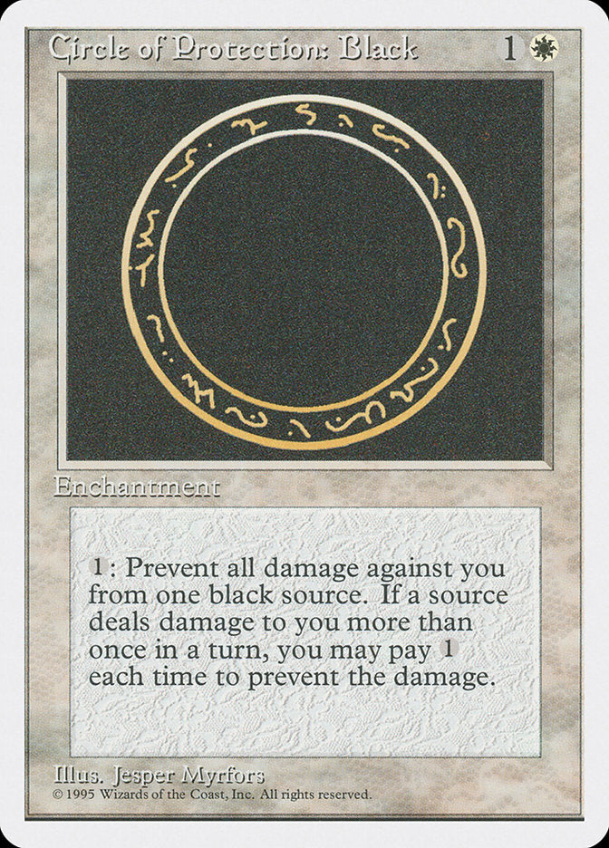 Circle of Protection: Black [Fourth Edition] | Webway Games