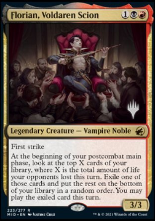 Florian, Voldaren Scion (Promo Pack) [Innistrad: Midnight Hunt Promos] | Webway Games