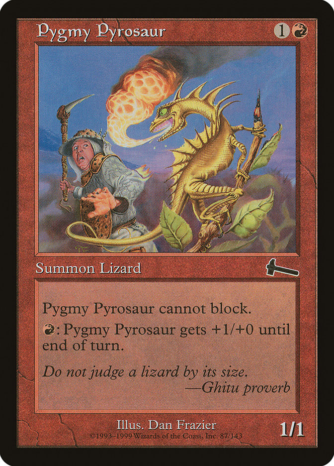 Pygmy Pyrosaur [Urza's Legacy] | Webway Games
