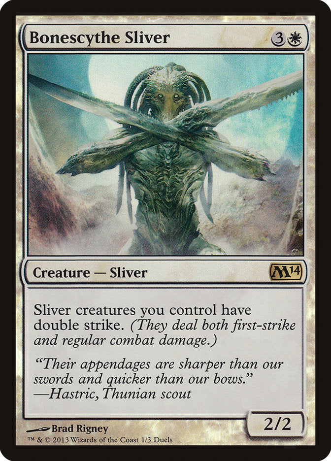 Bonescythe Sliver (Duels of the Planeswalkers Promos) [Duels of the Planeswalkers Promos 2013] | Webway Games