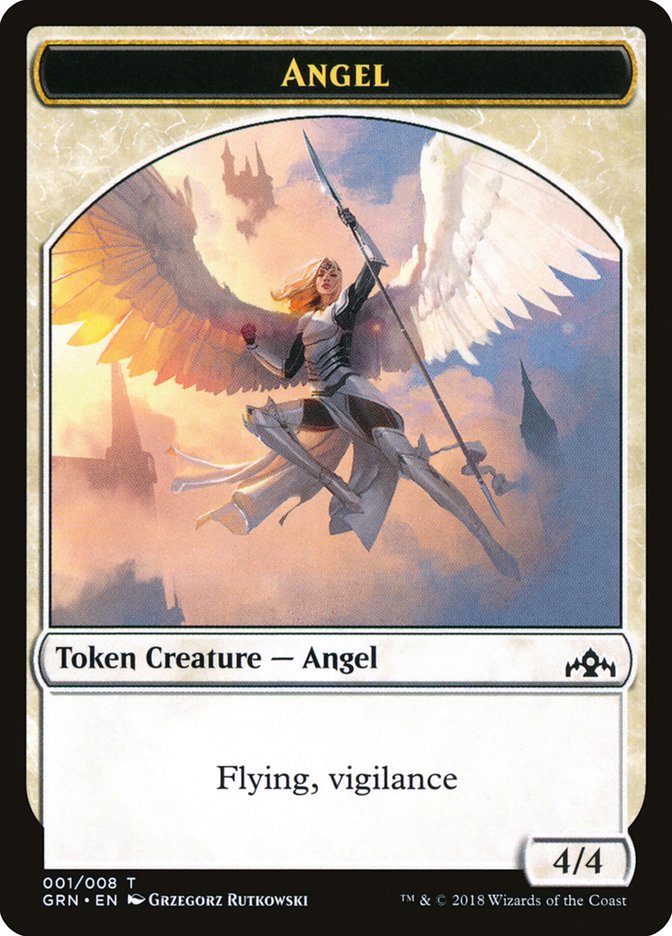 Angel Token [Guilds of Ravnica Tokens] | Webway Games