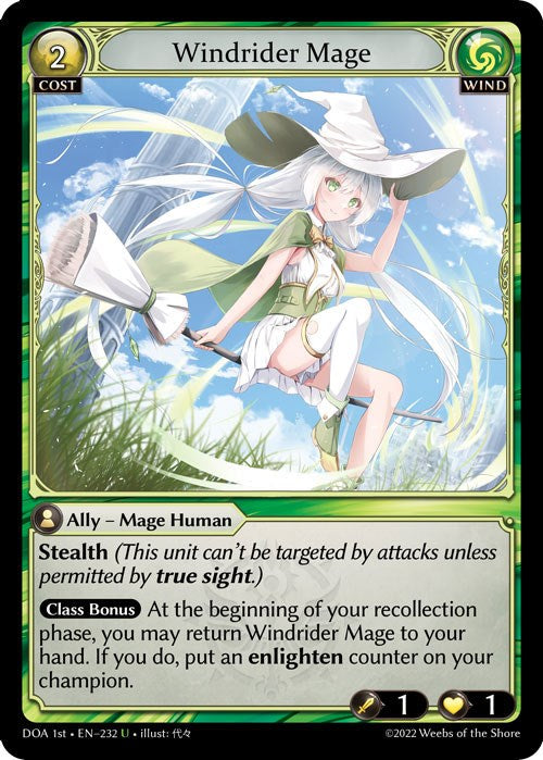 Windrider Mage (232) [Dawn of Ashes: 1st Edition] | Webway Games