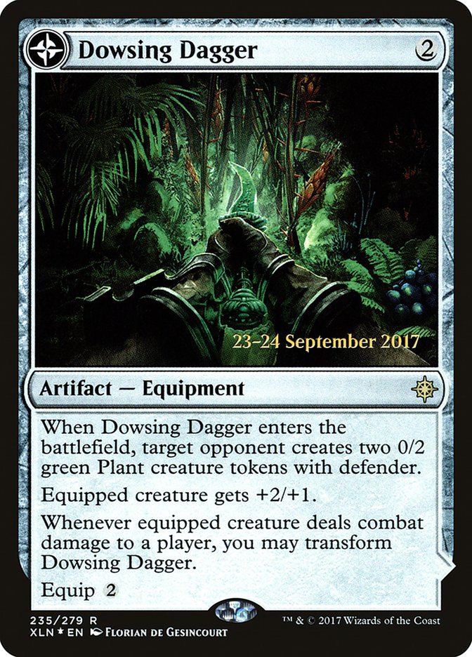Dowsing Dagger // Lost Vale  (Prerelease) [Ixalan Prerelease Promos] | Webway Games
