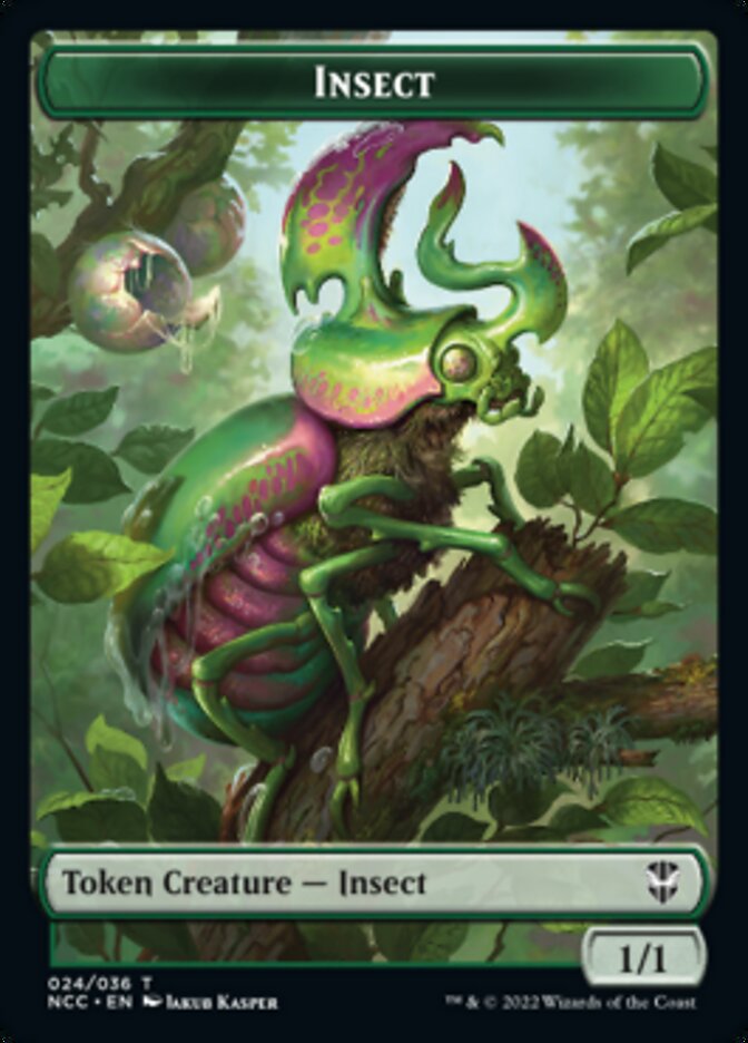 Ogre // Insect Double-sided Token [Streets of New Capenna Commander Tokens] | Webway Games
