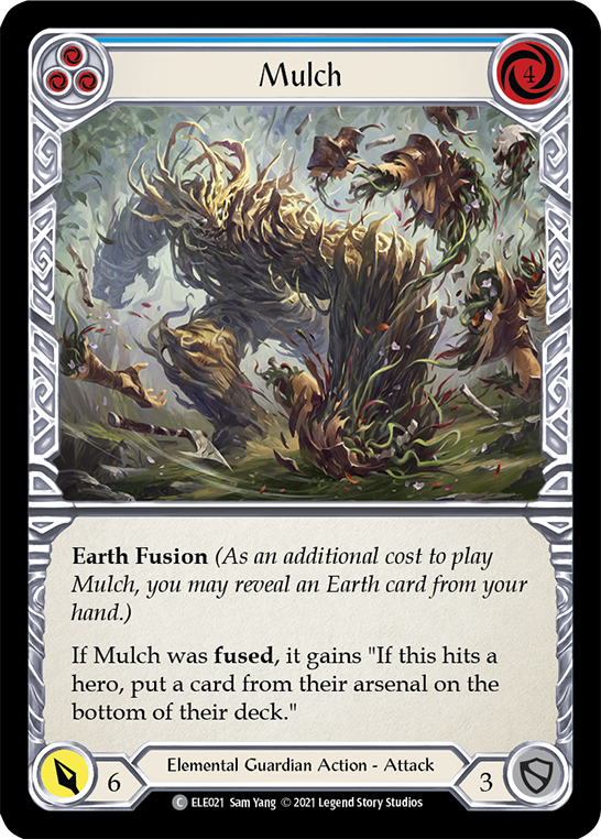 Mulch (Blue) [ELE021] (Tales of Aria)  1st Edition Rainbow Foil | Webway Games