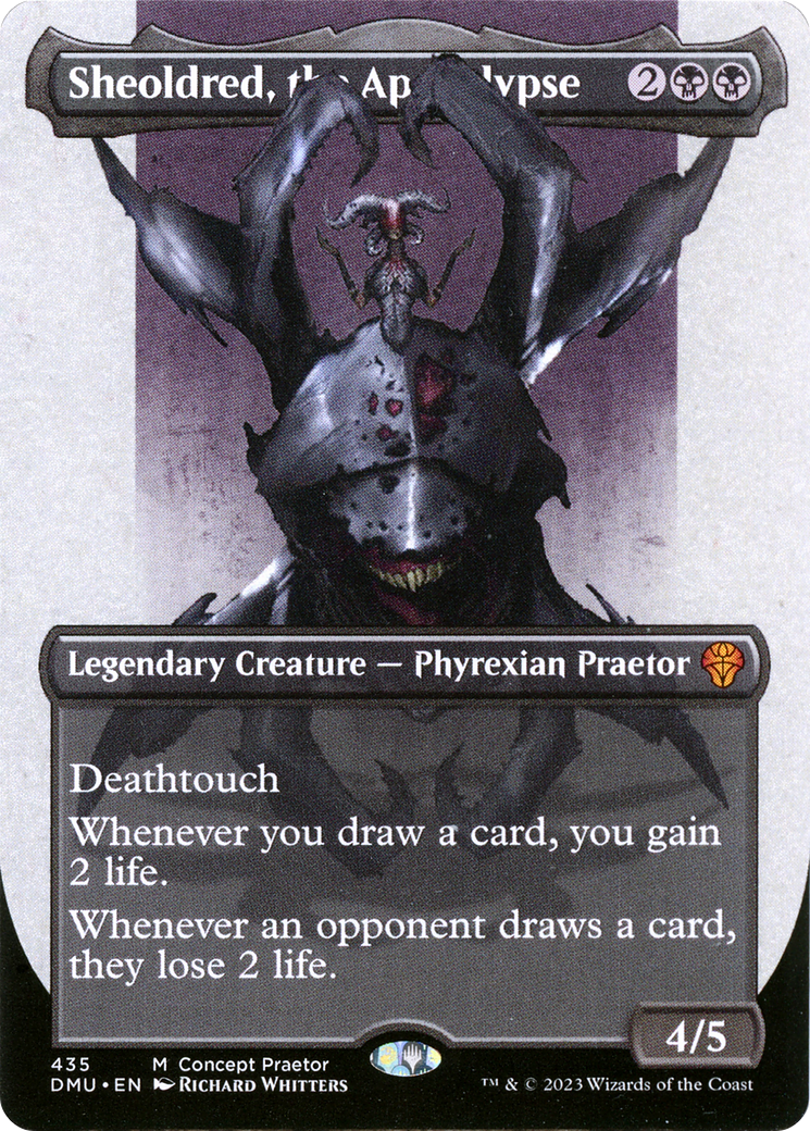 Sheoldred, the Apocalypse (Borderless Concept Praetors) [Phyrexia: All Will Be One] | Webway Games