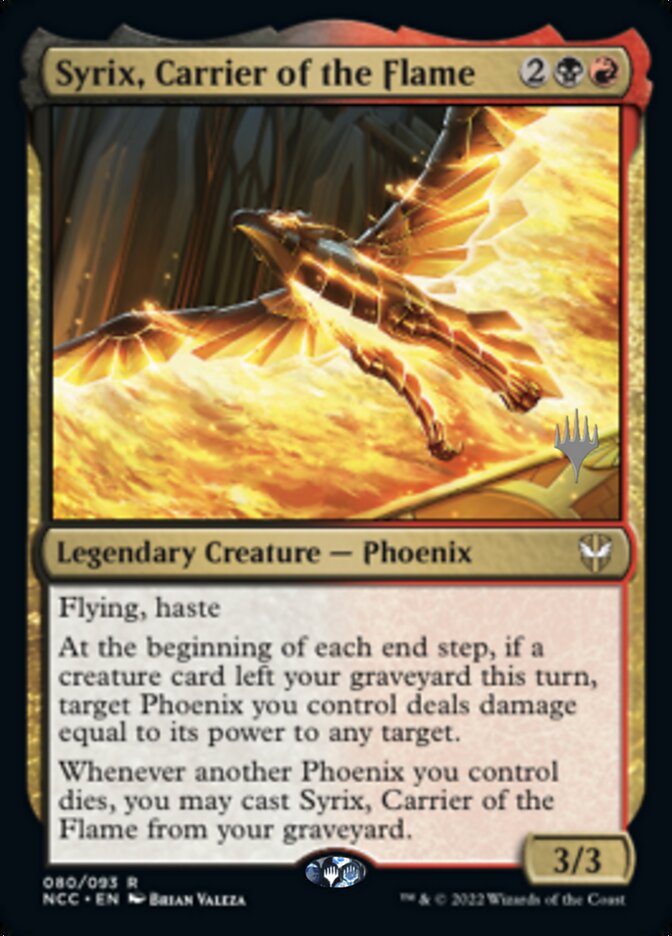 Syrix, Carrier of the Flame (Promo Pack) [Streets of New Capenna Commander Promos] | Webway Games