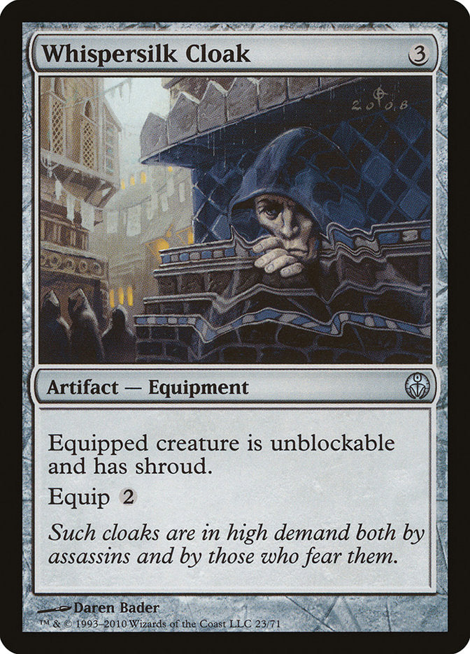 Whispersilk Cloak [Duel Decks: Phyrexia vs. the Coalition] | Webway Games