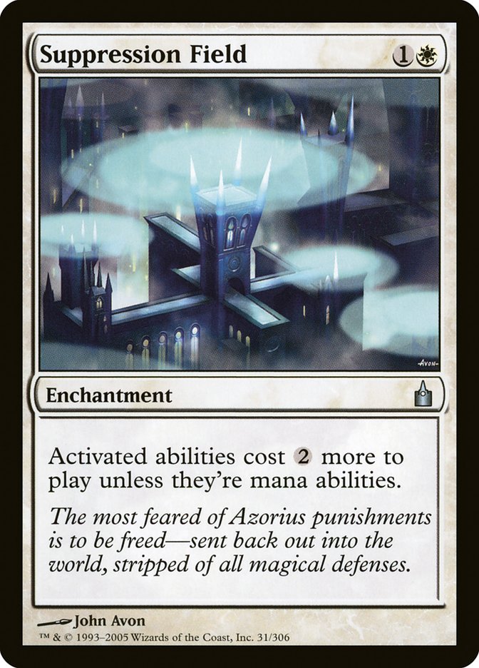 Suppression Field [Ravnica: City of Guilds] | Webway Games